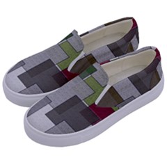 Decor Painting Design Texture Kids  Canvas Slip Ons by Nexatart