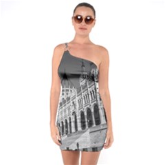 Architecture Parliament Landmark One Soulder Bodycon Dress