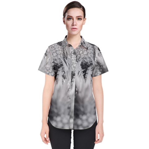 Pineapple Market Fruit Food Fresh Women s Short Sleeve Shirt by Nexatart