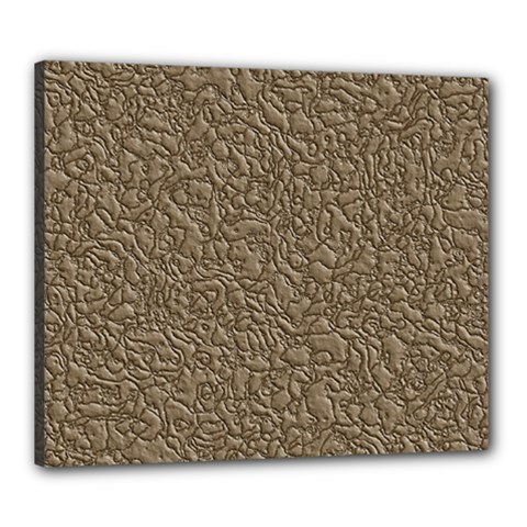 Leather Texture Brown Background Canvas 24  X 20 