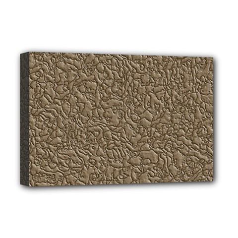 Leather Texture Brown Background Deluxe Canvas 18  X 12  