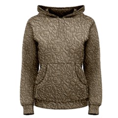 Leather Texture Brown Background Women s Pullover Hoodie by Nexatart