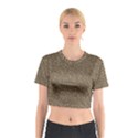 Leather Texture Brown Background Cotton Crop Top View1