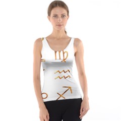 Signs Of The Zodiac Zodiac Aries Tank Top by Nexatart