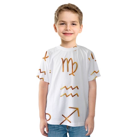 Signs Of The Zodiac Zodiac Aries Kids  Sport Mesh Tee by Nexatart