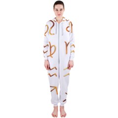 Signs Of The Zodiac Zodiac Aries Hooded Jumpsuit (ladies) 