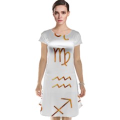 Signs Of The Zodiac Zodiac Aries Cap Sleeve Nightdress by Nexatart