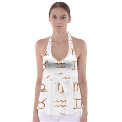 Signs Of The Zodiac Zodiac Aries Babydoll Tankini Top by Nexatart