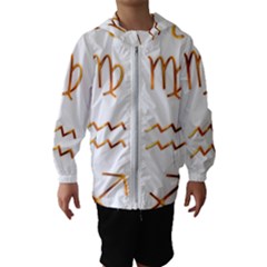 Signs Of The Zodiac Zodiac Aries Hooded Wind Breaker (kids)