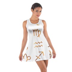 Signs Of The Zodiac Zodiac Aries Cotton Racerback Dress by Nexatart