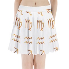 Signs Of The Zodiac Zodiac Aries Pleated Mini Skirt by Nexatart