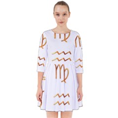 Signs Of The Zodiac Zodiac Aries Smock Dress by Nexatart