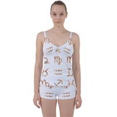 Signs Of The Zodiac Zodiac Aries Tie Front Two Piece Tankini by Nexatart