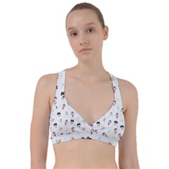 Snowman Pattern Sweetheart Sports Bra by Valentinaart