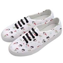 Snowman Pattern Women s Classic Low Top Sneakers by Valentinaart