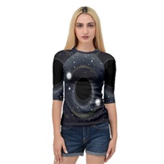 Brightest Cluster Galaxies And Supermassive Black Holes Quarter Sleeve Raglan Tee