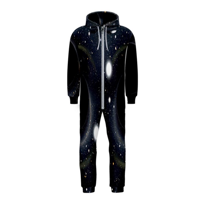 Brightest Cluster Galaxies And Supermassive Black Holes Hooded Jumpsuit (Kids)