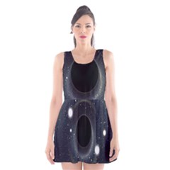 Brightest Cluster Galaxies And Supermassive Black Holes Scoop Neck Skater Dress by Mariart