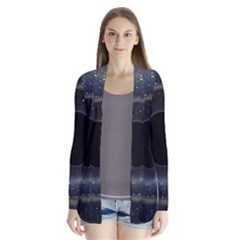 Brightest Cluster Galaxies And Supermassive Black Holes Drape Collar Cardigan by Mariart