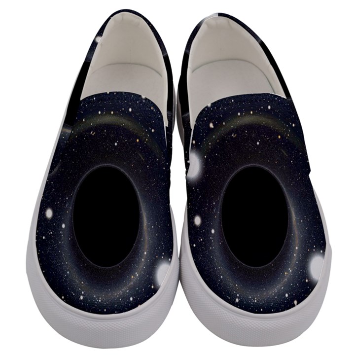 Brightest Cluster Galaxies And Supermassive Black Holes Men s Canvas Slip Ons