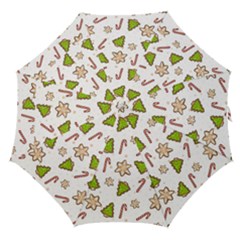 Ginger Cookies Christmas Pattern Straight Umbrellas by Valentinaart