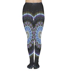 Colorful Hypnotic Circular Rings Space Women s Tights by Mariart