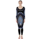 Colorful Hypnotic Circular Rings Space Long Sleeve Catsuit View1