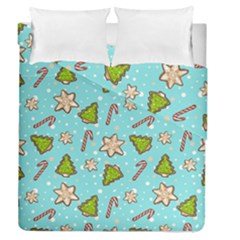 Ginger Cookies Christmas Pattern Duvet Cover Double Side (queen Size) by Valentinaart