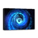 Blue Black Hole Galaxy Deluxe Canvas 18  x 12   View1