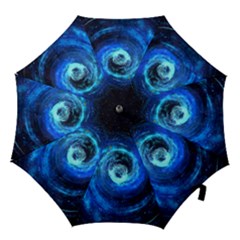 Blue Black Hole Galaxy Hook Handle Umbrellas (small) by Mariart