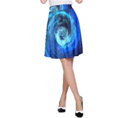 Blue Black Hole Galaxy A-line Skirt