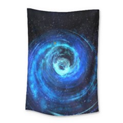 Blue Black Hole Galaxy Small Tapestry