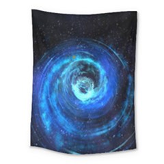 Blue Black Hole Galaxy Medium Tapestry by Mariart