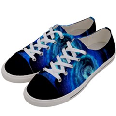 Blue Black Hole Galaxy Women s Low Top Canvas Sneakers by Mariart