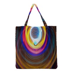 Colorful Glow Hole Space Rainbow Grocery Tote Bag by Mariart