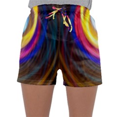 Colorful Glow Hole Space Rainbow Sleepwear Shorts by Mariart