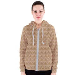 Cake Brown Sweet Women s Zipper Hoodie by Mariart