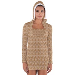 Cake Brown Sweet Long Sleeve Hooded T-shirt by Mariart