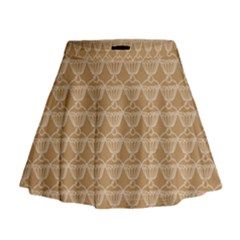 Cake Brown Sweet Mini Flare Skirt by Mariart