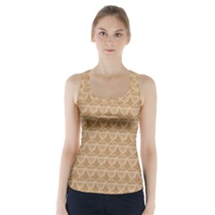 Cake Brown Sweet Racer Back Sports Top by Mariart