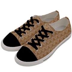 Cake Brown Sweet Men s Low Top Canvas Sneakers by Mariart