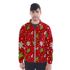 Ginger cookies Christmas pattern Wind Breaker (Men)