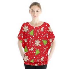 Ginger cookies Christmas pattern Blouse