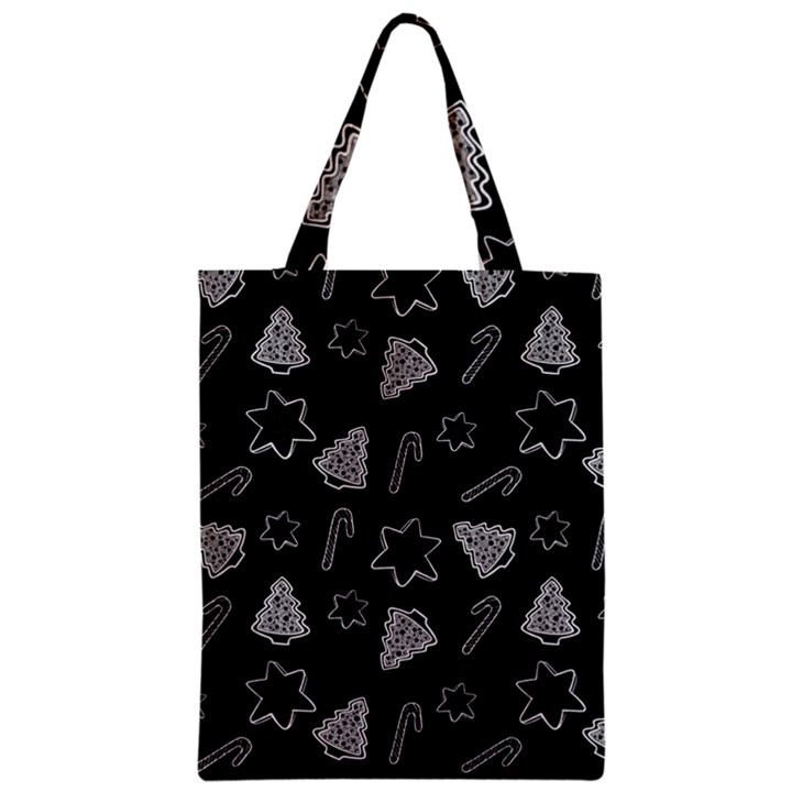 Ginger cookies Christmas pattern Zipper Classic Tote Bag