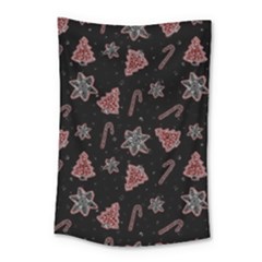 Ginger Cookies Christmas Pattern Small Tapestry