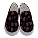 Ginger cookies Christmas pattern Women s Canvas Slip Ons View1