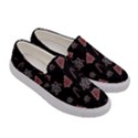 Ginger cookies Christmas pattern Women s Canvas Slip Ons View3