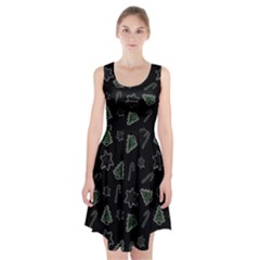 Ginger Cookies Christmas Pattern Racerback Midi Dress