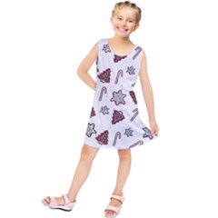 Ginger Cookies Christmas Pattern Kids  Tunic Dress