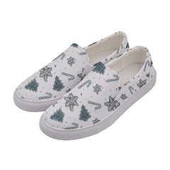 Ginger Cookies Christmas Pattern Women s Canvas Slip Ons by Valentinaart